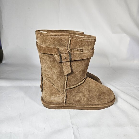 Bearpaw Brown Suede Lined Boots Women's Size 10 1960W--Val - Picture 3 of 13